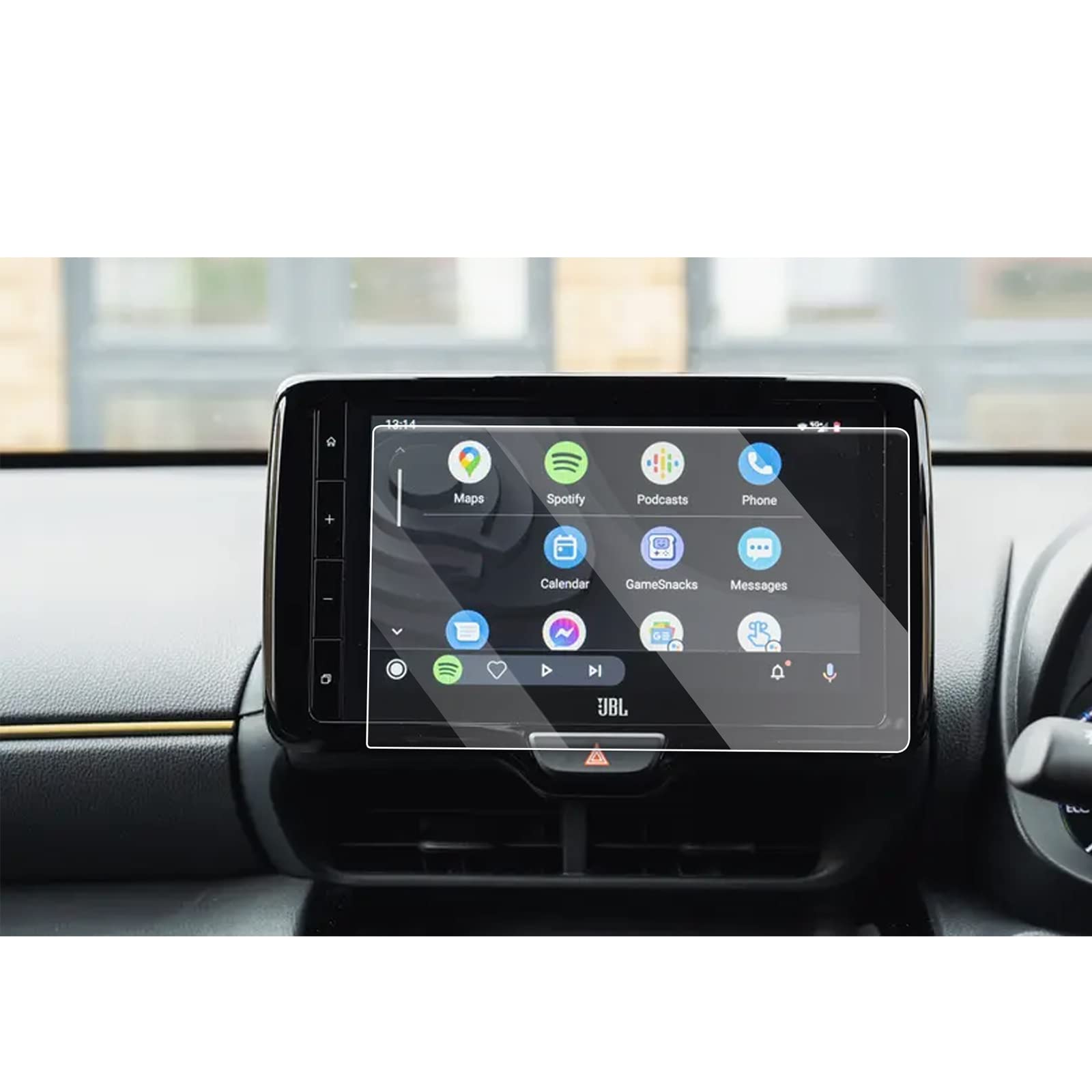 YEE PIN 9-Inch Screen Protector Compatible with Toyota Yaris Cross 2021-2023 Navigation Protective Film GPS Navi Film 9H Tempered Glass Protection Scratch-Resistant