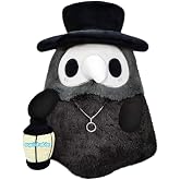 Squishable - Mini Plague Doctor - The Mysterious Doctor Plague Collection - 9.5 in - Soft Toy Collectible Stuffed Animal - Glow in the Dark