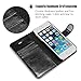 OCASE Wallet Case for iPhone SE 2016 Edition/iPhone 5S/ iPhone 5 [Card Slot] [Kickstand] Leather Wallet Flip Case for Old iPhone SE/5S/5 Devices - Black