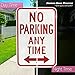 Signs Authority Reserved Private Property No Parking Anytime | Engineer Grade Ultra Reflective | Heavy Duty Dibond Aluminum (18