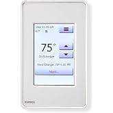 Warming Systems Electric Radiant Floor Heating Thermostat, Touch Screen Programmable Thermostat with GFCI, 120V or 240V, with Intuitive Screen Interface, UDG4-4999, Includes Floor Sensor