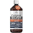 Colloidal Silver Liquid 32 fl oz 30 PPM - Bioactive Hydrosol Silver Water - Natural Immune Support Nano Sol Supplement Solution - Ionic Minerals - Organic Structured Silver