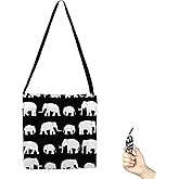 BeeGreen Elphant Tote Bag - Reusable Grocery Shopping Bag Ultimate Crossbody - Foldable Compact Portable Lightweight Duffle Bags
