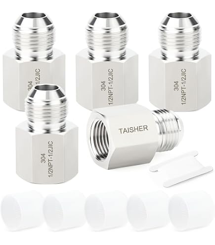 Parker 4 FTX-S Male Adapter 1/4 JIC X 1/8 NPT Male Steel: Amazon