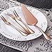 Buyer Star 1 Pcs Cake Shovel 7 Pcs Forks, Rose Gold 9-Inch Pie Cake Cheese Metal Cutter Server Slicer, Fruit Cake Salad Forks Set, 18/10 Stainless Steel
