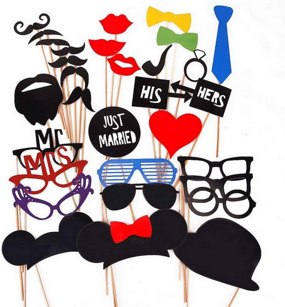 Amazon Co Jp Vpbao フォトプロップス 結婚式 飾り パーティー 小道具 吹き出し 写真 31点セット おもちゃ