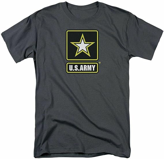 U.S. Army Logo T Shirt Mens USA Military Tee Black Black XS Amazon.co