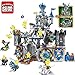 Enlighten Large Castle War of Glory 2 in 1 The Battle Bunker 9 Figures 1541pcs Hawk Knight Building Block - Without Original Box