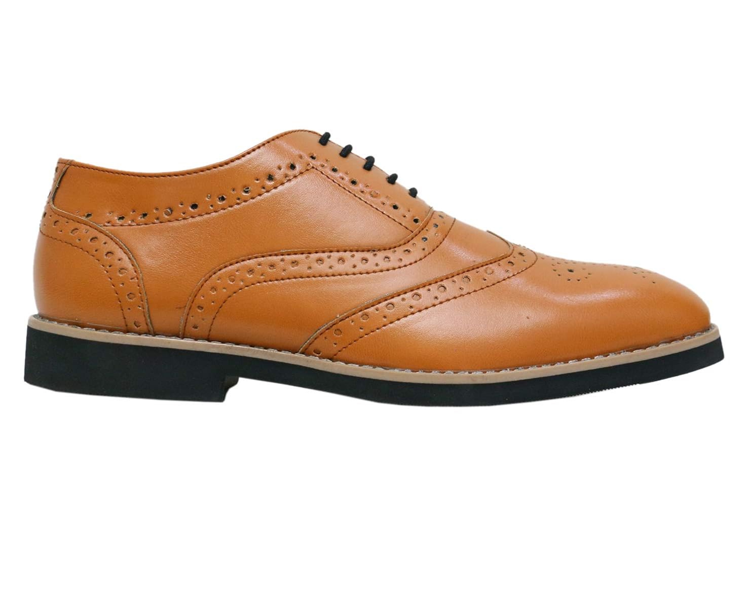 vegan leather brogues