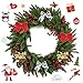 BigOtters 36 PCS Gold Silver Red Tree Bows Mini Christmas Ribbon Bows for Christmas Tree Presents Decorations Charms Ornaments
