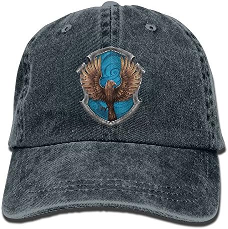Unique Fashion Ravenclaw Crest Insignia Cowboy Hat Vintage Chic Denim Baseball Caps Trucker Hats