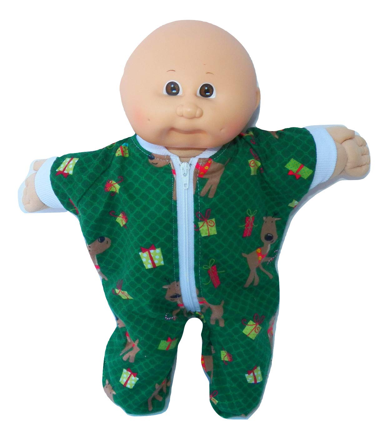 Christmas Cabbage Patch Doll Clothes 14" or Preemie Sleeper