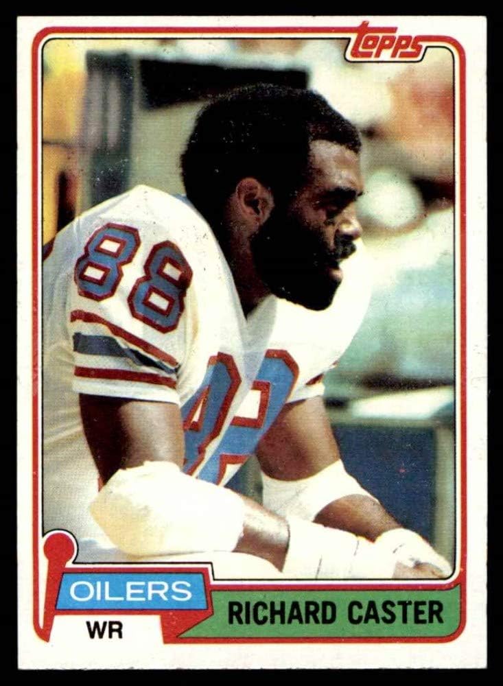 1981 Topps 471 Richard Caster Houston Oilers (Football Card) NM/MT Oilers Jackson