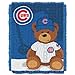 The Northwest Company MLB Chicago Cubs Unisex-Baby Woven Jacquard Tapestry Throw Blanket, 36