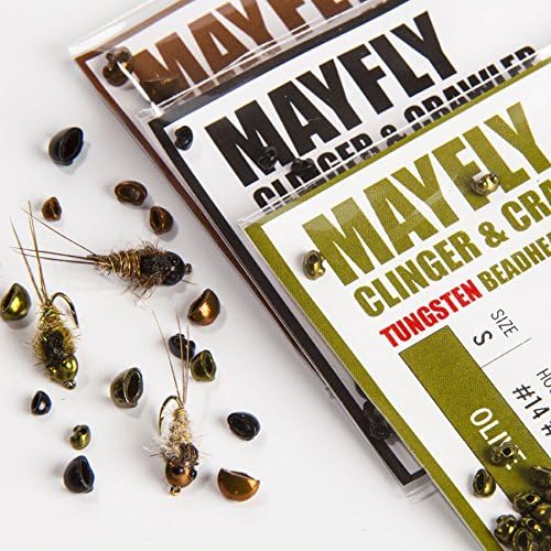 Evolution Beadheads - mayfly cling/crawl - black small