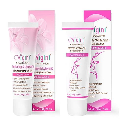 Vigini 100% Natural Actives Vaginal Intimate Feminine Hygiene Gel Wash for Women Lightening Whitening with Vaginal Intimate Moisturizing Gel Water Based Wash Able Lubricant,Lubrication,Lube,Lubricating Jelly for dryness itching products 200g