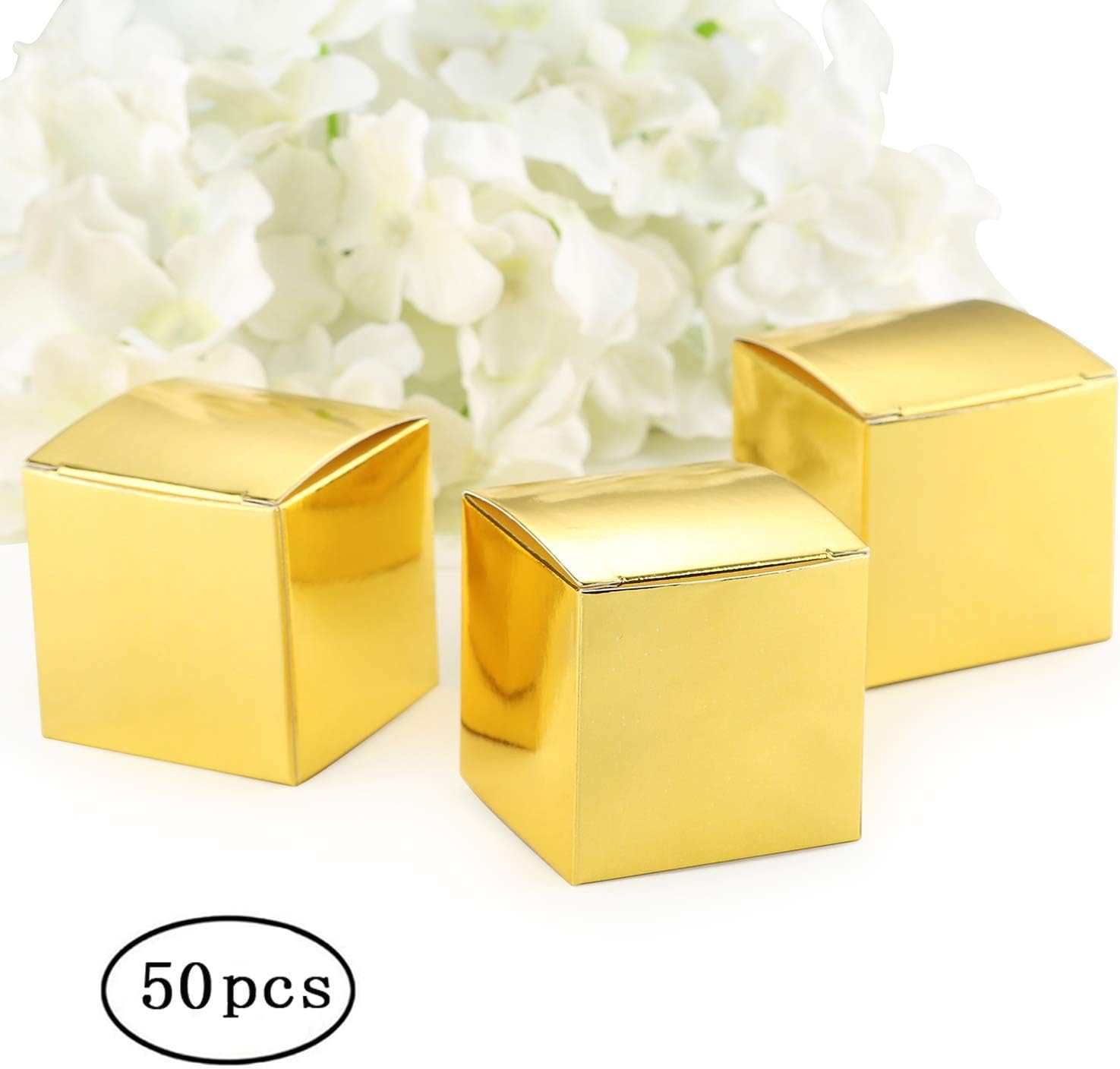 gift box Candy Gift Boxes (Yellow) -Set of 50 Pcs