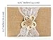 Rustic Wedding Guest Book Made of Burlap and Lace - Includes Burlap Pen Holder and Silver Pen - 120 Lined Pages for Guest Thoughts - Comes in Gift Box (Petal Flower)
