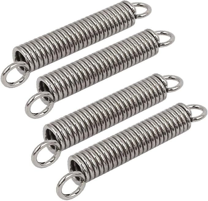 XDREE 1.4mmx8mmx52mm Metal Double Hooks Compression Tension Springs
