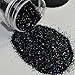Mandy Nail Glitter Powder Nail Art DIY UV Shiny Glitter Dust (Black)