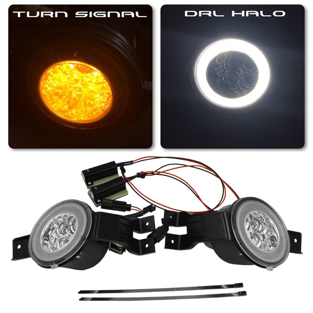 2xLed DRL Position Turn Signal Halo Light Assembly for 0206 Mini