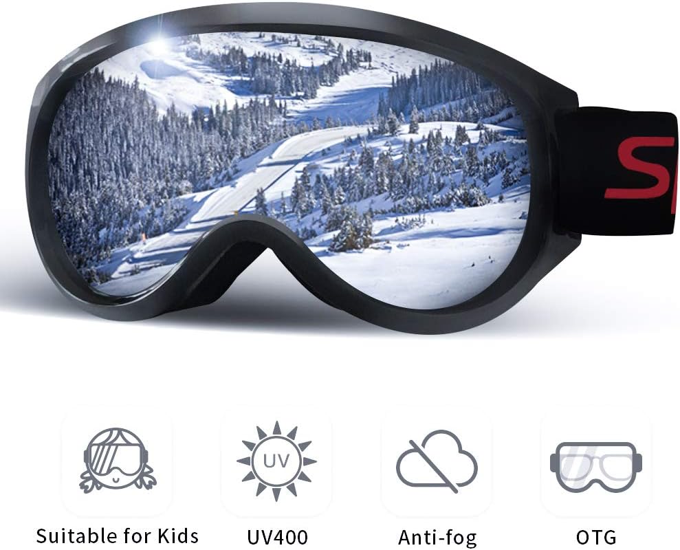 Mayeit Ski Goggles, 2020 Upgraded Anti Fog & OTG Snowboard Snowmobile Goggles for Men Women and Youth - Dural Layers 100% UV400 Protection