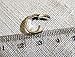 Ouroboros snake earring 0.55 inch (14 or 12 mm) sterling silver Handcrafted unisex earring