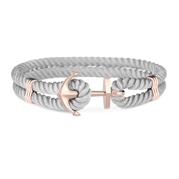 Amtier Ankerarmband für Männer Frauen Paare Pärchen mit Geschenkbox, Herren Damen Ankerarmbänder Unisex Armband