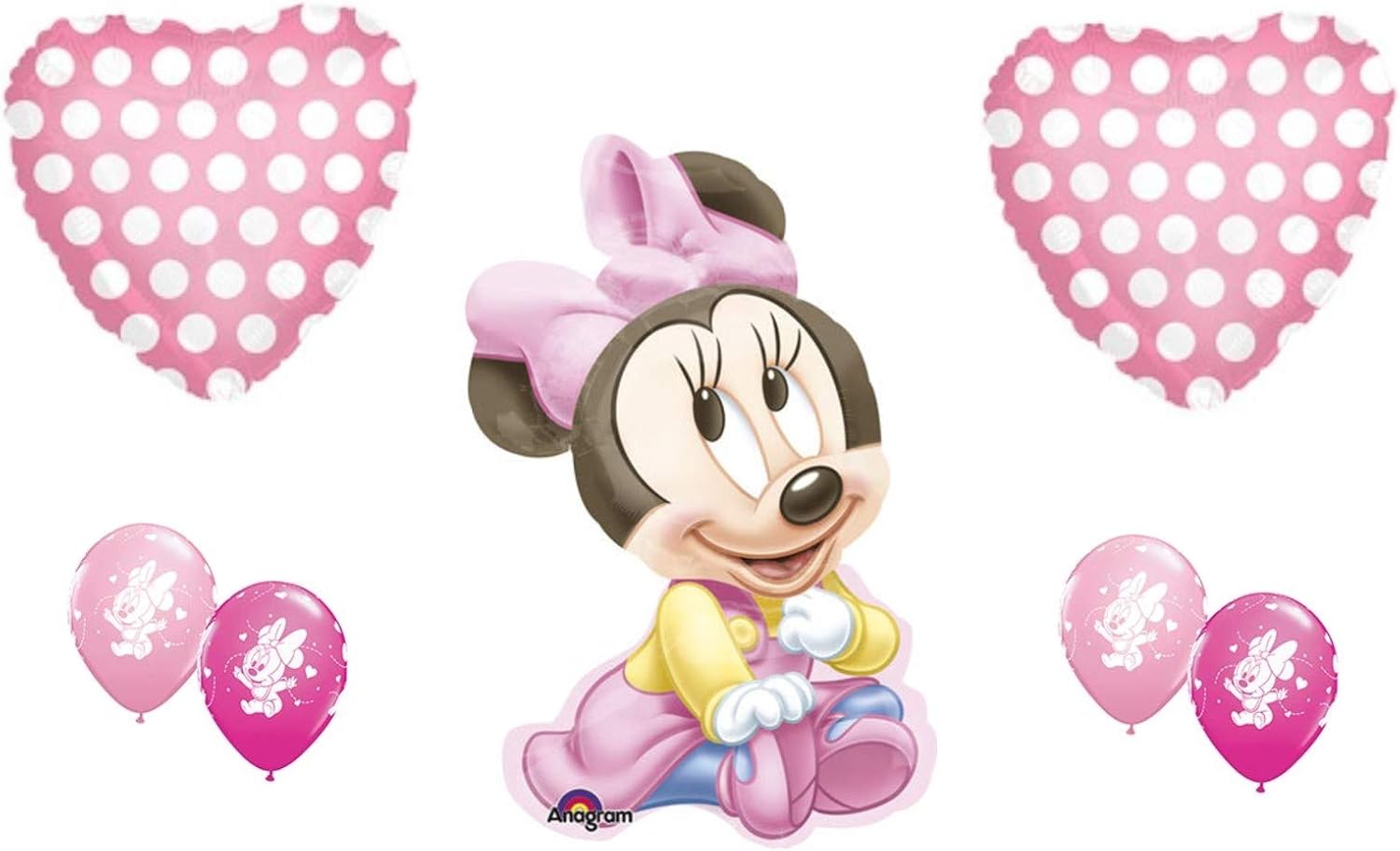minnie mouse baby shower balloons