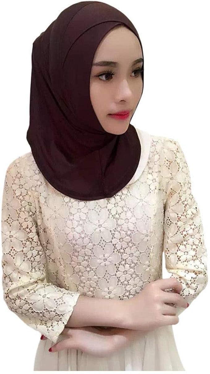 Hzjundasi Femme Musulmane Hijab Islamique Foulard Voilees Echarpe De Voile Ramadan Arabe Afro Indien Couverture Complete Chale Foulard Poids Leger Turban Coiffures Amazon Fr Vetements Et Accessoires
