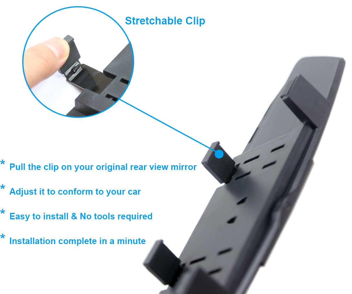 Kitbest Rear View Mirror Car Rearview Mirror Universal Convex Wide Angle Clip On Panoramic Auto Interior Mirror To Eliminate Blind Spot Effectively Interior Accessories Mirrors Diagenics Com