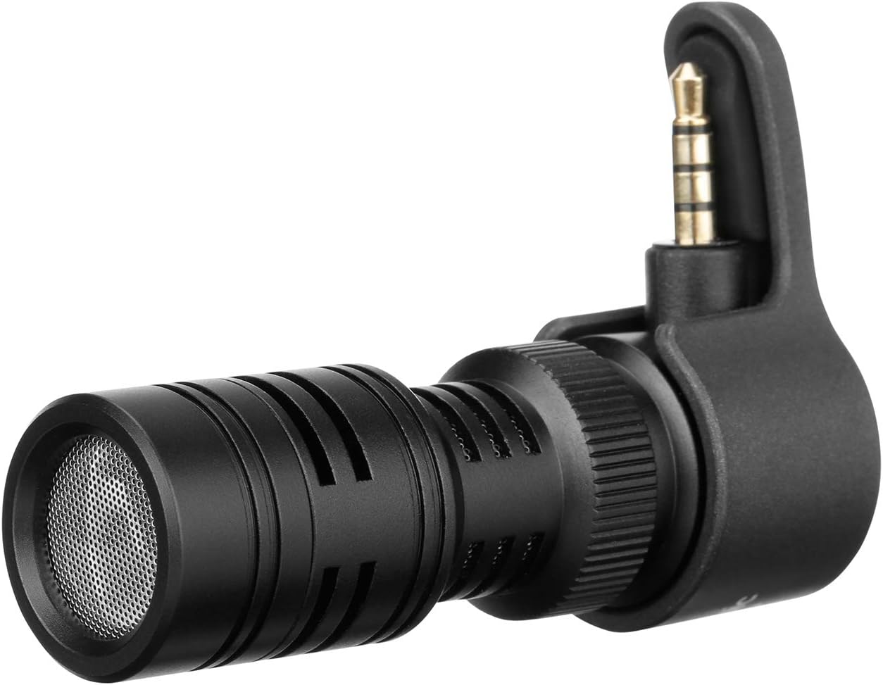 Cell Phone Microphone Shotgun with 3.5mm Monitor, Saramonic Directional Shotgun Mic for iPhone X 8 7 6 5, Samsung Galaxy, LG – External iOS, Android Smartphone Mic Vlog Livestream (TRRS): Home Audio & Theater