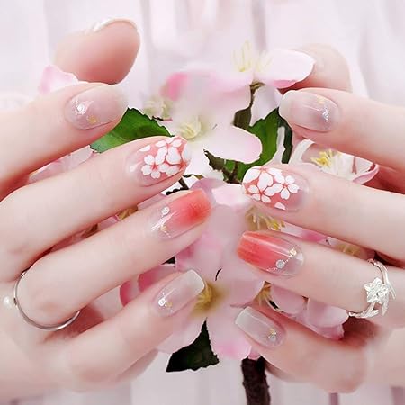 Amazon Ziv Nat ネイルシール 貼るだけマニキュア ピンク桜 ピース ネイルアート 本 ネイルステッカー ネイルラップ ネイルアクセサリー 女性 レディース 娘 彼女へ プレゼント ギフト ネイルシール 貼るだけ Ziv Nat シール ステッカー 通販