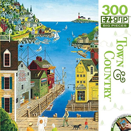 MasterPieces Town & Country A Walk On The Pier EZ Grip Jigsaw Puzzle, 300-Piece