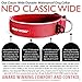 EzyDog Neo Classic Wide Neoprene No Stink Waterproof Dog Collar for Large Dogs - Reflective for Nighttime Safety and Padded for Comfort - Superior Durability and Easy to Clean (X-Large, Green Camo)