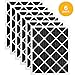 AIRX FILTERS WICKED CLEAN AIR. ODOR 16x20x1 MERV 8 Carbon Pleated Air Filter - Made in the USA - Box of 6