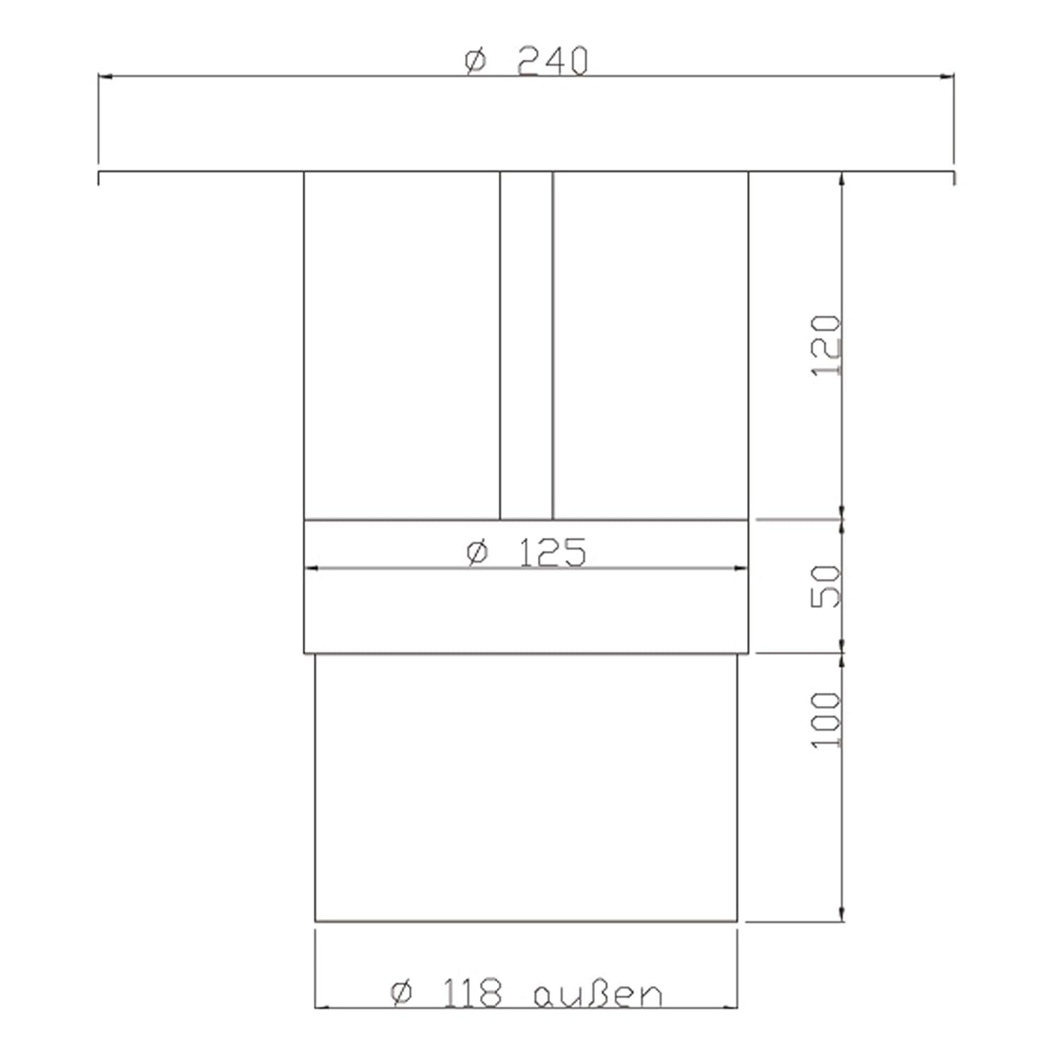 fácil de montar ideal para proteger el tubo ventilación de la chim