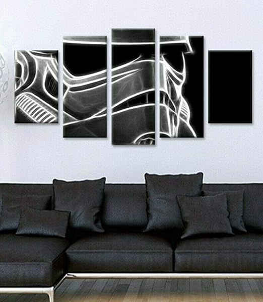 Girdss Leinwanddrucke Kreatives Geschenk 5 Stuck Leinwand Moderne Wandbilder Xxl Wohnzimmer Wohnkultur Gerahmtes Star Wars Darth Vader Sith Sturmtruppler Jedi Amazon De Kuche Haushalt