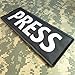 Press Big XL 10x4 inch Vest Tactical Embroidered Nylon Touch Fastener Patch