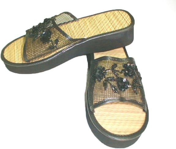 Amazon.com | Women's Bamboo Wedge Open Toe Chinese Mesh Sandals | Sandals