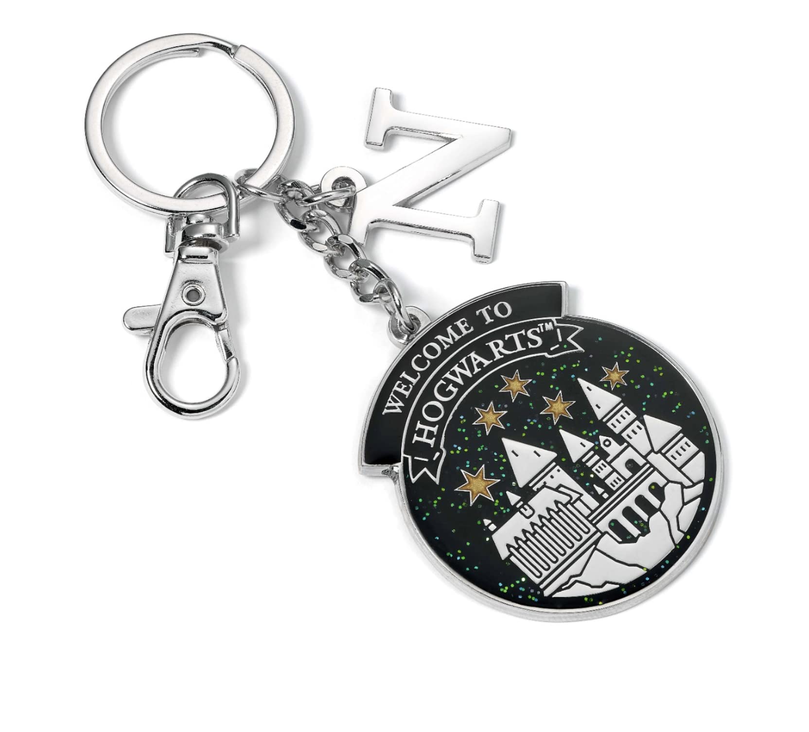 Harry Potter Official Personalised Hogwarts Keyring N Initial