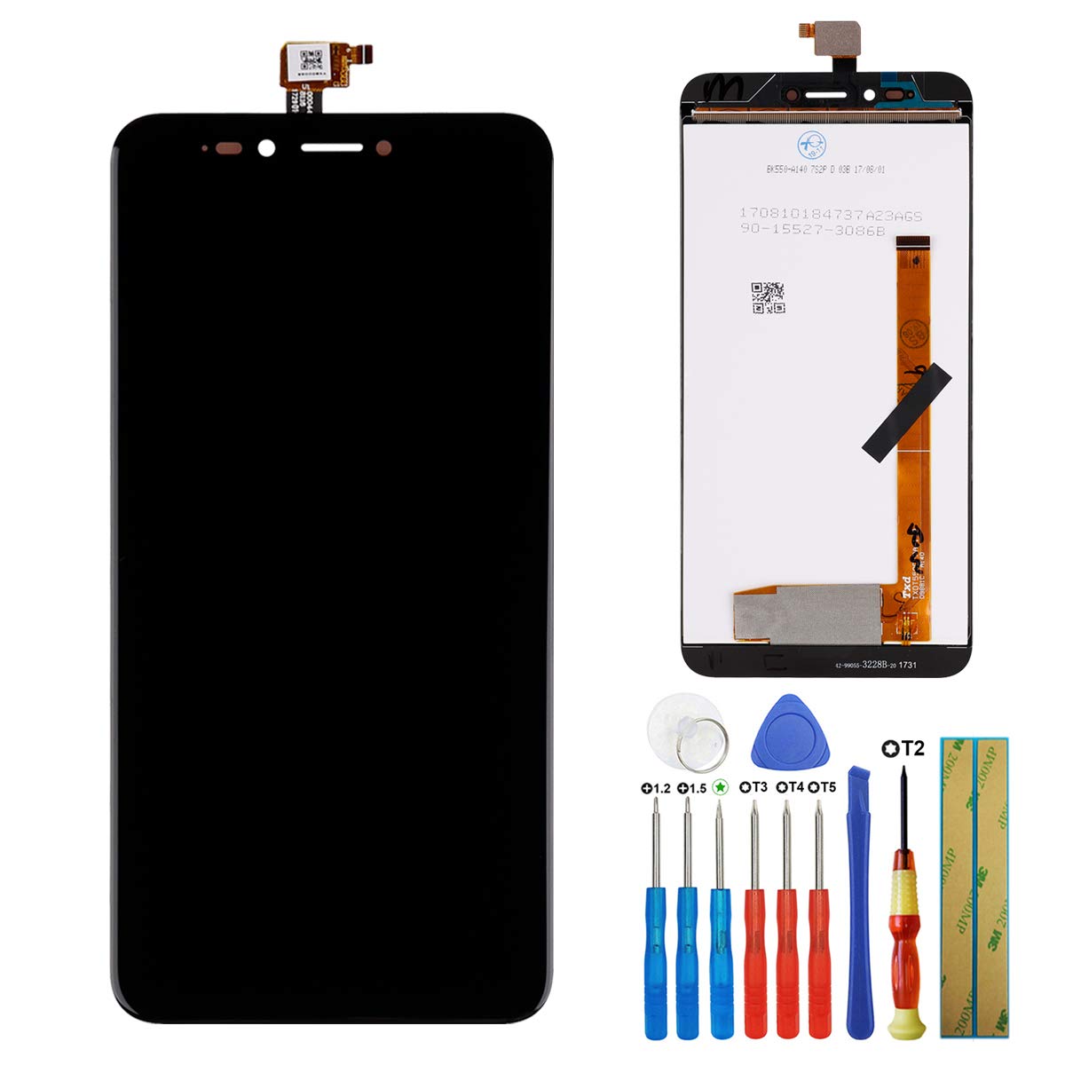 E-YIIVIIL LCD Touch Screen Assembly Compatible with WIKO U Pulse 5.5 Inch LCD Touch Screen Display Assembly with Tools