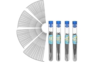 Needle Felting Needles Kit, 80 Pieces, 4 Sizes, Wool Felting Tools Starter Kit for DIY Crafts (42 gauge, 40 gauge, 38 gauge, 