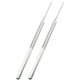 Tegg Clay Needle Tool 2PCS Stainless Steel Professional Pin Needle Detail Tool for Ceramic Polymer Clay Sculpture