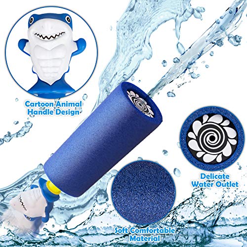 6 Pack Animal Water Blaster Soaker Guns, Water Gun Pool Toys Foam