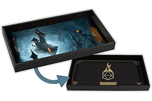 Forged Dice Co. Dice Tray 14" - Double Sided and Removable Neoprene Rolling Dice Mat - for Any Dice or Board Game, Tabletop R