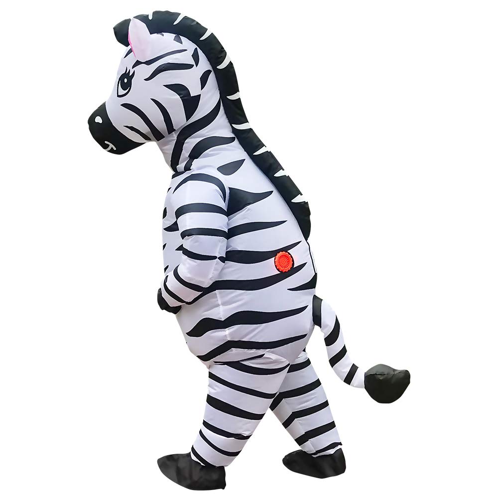 JASHKE Inflatable Zebra Costume Adult Zebra Fancy Dress Costumes Adult for Halloween Carnival Christmas