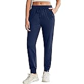 PINSPARK Women's Joggers Pants with Pockets, Stretch Athletic Track Pants Lightweight Running Workout Sweatpants