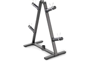 Marcy Olympic Weight Plate Tree for 2-Inch Plates Weight Storage Rack