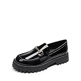 DREAM PAIRS Loafers for Women Platform Chunky Penny